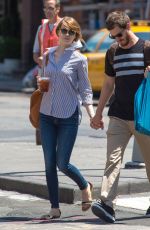 EMMA STONE and Andrew Garfield Out and About in New York 2306