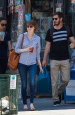 EMMA STONE and Andrew Garfield Out and About in New York 2306