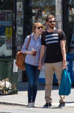 EMMA STONE and Andrew Garfield Out and About in New York 2306