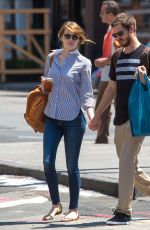 EMMA STONE and Andrew Garfield Out and About in New York 2306