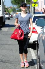 EMMY ROSSIUM in Leggings Out in West Hollywood