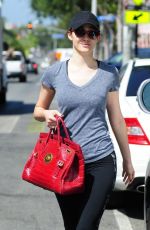 EMMY ROSSIUM in Leggings Out in West Hollywood