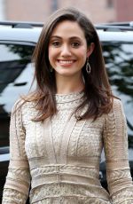 EMMY ROSSUM at American Express and Uber Mobile Loyalty Program Launch in New York