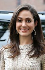 EMMY ROSSUM at American Express and Uber Mobile Loyalty Program Launch in New York
