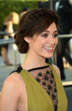 EMMY ROSSUM at CFDA Fashion Awards in New York