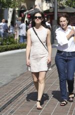 EMMY ROSSUM at the Grove in Los Angeles