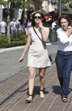EMMY ROSSUM at the Grove in Los Angeles