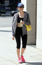 EMMY ROSSUM Leaves a Gym in West Hollywood
