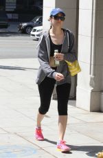 EMMY ROSSUM Leaves a Gym in West Hollywood