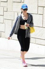 EMMY ROSSUM Leaves a Gym in West Hollywood