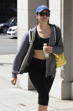 EMMY ROSSUM Leaves a Gym in West Hollywood