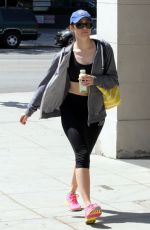 EMMY ROSSUM Leaves a Gym in West Hollywood