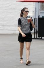 EMMY ROSSUM out for a Coffee in Beverly Hills