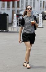 EMMY ROSSUM out for a Coffee in Beverly Hills