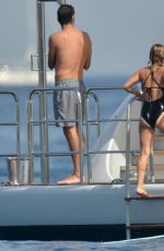 HAYDEN PANETTIERE in Swimsuit at a Yacht in St. Tropez