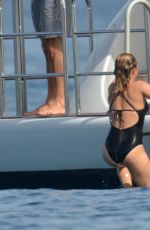 HAYDEN PANETTIERE in Swimsuit at a Yacht in St. Tropez