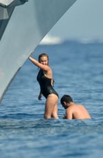 HAYDEN PANETTIERE in Swimsuit at a Yacht in St. Tropez