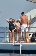 HAYDEN PANETTIERE in Swimsuit at a Yacht in St. Tropez