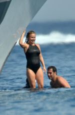 HAYDEN PANETTIERE in Swimsuit at a Yacht in St. Tropez