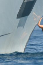 HAYDEN PANETTIERE in Swimsuit at a Yacht in St. Tropez