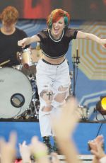 HAYLEY WILLIAMS Performs at Good Morning America in New York