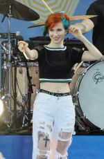 HAYLEY WILLIAMS Performs at Good Morning America in New York