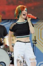 HAYLEY WILLIAMS Performs at Good Morning America in New York