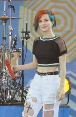 HAYLEY WILLIAMS Performs at Good Morning America in New York
