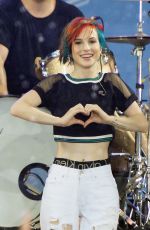 HAYLEY WILLIAMS Performs at Good Morning America in New York