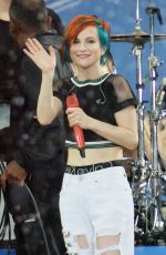 HAYLEY WILLIAMS Performs at Good Morning America in New York