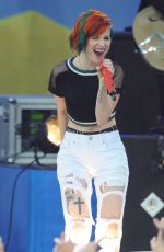 HAYLEY WILLIAMS Performs at Good Morning America in New York