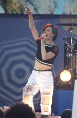 HAYLEY WILLIAMS Performs at Good Morning America in New York