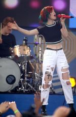 HAYLEY WILLIAMS Performs at Good Morning America in New York