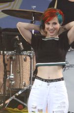 HAYLEY WILLIAMS Performs at Good Morning America in New York