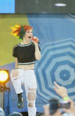 HAYLEY WILLIAMS Performs at Good Morning America in New York