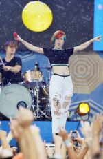 HAYLEY WILLIAMS Performs at Good Morning America in New York