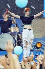 HAYLEY WILLIAMS Performs at Good Morning America in New York