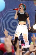 HAYLEY WILLIAMS Performs at Good Morning America in New York