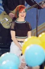 HAYLEY WILLIAMS Performs at Good Morning America in New York