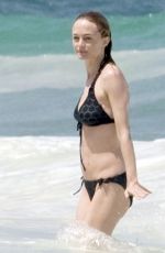 HEATHER GRAHAM in Bikini at a Beach in Cancun