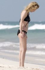 HEATHER GRAHAM in Bikini at a Beach in Cancun