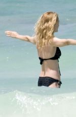 HEATHER GRAHAM in Bikini at a Beach in Cancun