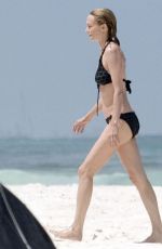 HEATHER GRAHAM in Bikini at a Beach in Cancun