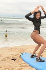 HEIDY DE LA ROSA at Oakley Learn to Ride-surf in Cabo San Lucas