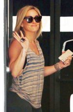 HILARY DUFF at Rise Movement Gym in West Hollywood