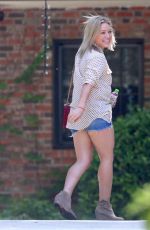 HILARY DUFF in Jeans Shorts Out in Beverly Hills 0506
