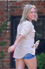 HILARY DUFF in Jeans Shorts Out in Beverly Hills 0506