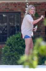 HILARY DUFF in Jeans Shorts Out in Beverly Hills 0506
