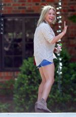 HILARY DUFF in Jeans Shorts Out in Beverly Hills 0506