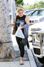 HILARY DUFF in Tights Out in Beverly Hills 2306